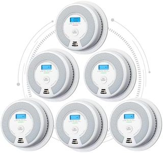 X-Sense Interconnected Smoke and Carbon Monoxide Detector 10-Year Battery, Not Hardwired, UL 217 & UL 2034 Certified, 6-Pack