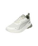 PUMA , Unisex-Adult, SkyVolt, Warm White-Sage Frost-Lux Army, Sneaker, 6UK, (30927605)