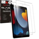 TECHGEAR 2 Pack iPad 10.2" 2021 2020 2019 GLASS Screen Protector, Tempered Glass Screen Protector [9H Hardness] [Crystal Clarity] [Scratch-Resistant] [No-Bubble] for iPad 10.2" 9th 8th 7th Generation