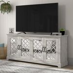 Galano Millicent TV Stand 1700 mm - Entertainment Center for 70 Inch TV – TV Cabinet with 4 Doors - Media Console for Living Room with Storage Shelves - Dusty Grey Oak