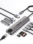 Lemorele USB C Docking Station with Dual HDMI, 11-in-1 USB-C Hub to Dual HDMI Adapter, Gigabit Ethernet, 4 USB 3.0/2.0, 100W PD,USB-C Data,SD/TF for MacBook/HP/Dell/Lenovo/Acer and More