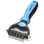 Maxpower Planet Dog Brush and Cat Brush - 2 Sided Pet Grooming Tool Undercoat Rake for Deshedding, Mats & Tangles Removing - Effectively Reduces Shedding by Up to 95%