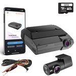 Thinkware F790 Detachable Dash Cam - Full HD 1080p Front Car Dash Camera, Built-in GPS & WiFi, Super Night Vision & Hardwire Lead for Battery Safe Parking Mode - with 32GB SD Card - Android/iOS App