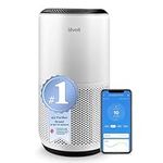 LEVOIT Air Purifiers for Large Home Bedroom 83m², CADR 400m³/h, Alexa Enabled, H13 HEPA Filter with PM2.5 Intelligent Air Quality Sensor, Removes 99.97% Pollen Allergy Dust Smoke Pet, Auto Mode, White