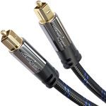 TOSLINK cable, optical audio cable Nylon braided – 4m – fiber optic cable for soundbars (TOSLINK to TOSLINK, digital S/PDIF cable, stereo systems/amplifiers, home cinema, Xbox/PS4) – CableDirect