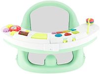 Infantino Music & Lights 3-in-1 Discovery Seat and Booster - Convertible, Infant Activity and Feeding Seat with Electronic Piano for Sensory Exploration, for Babies and Toddlers, Mint