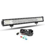 Willpower 22 Inch Led Light Bar Spot Flood Combo 32400lm Led Bar 12V With Wiring Harness Led Off Road Lights Work Driving Light Fog Lamps for Truck Car ATV SUV