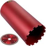 VEVOR Diamond Core Drill, 8"/203mm Diameter Core Drill Bit, 14"/355mm Concrete Core Drill Bit, 5/8"-11 Thread Core Bit, Dry/Wet Drill Core Bits w/a Blade, Diamond Wet Coring Bit for Concrete Brick