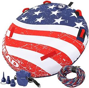 Sportsstuff Stars and Stripes Kit, 1 Rider Towable Tube with Rope and Pump