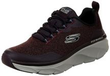 Skechers-Men's Sneakers-D'LUX Walker 2.0 - STEADYWAY-232719-BUBK-8 Burgundy/Black