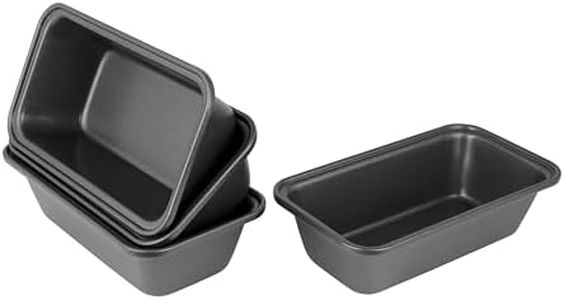 Bakemaster Loaf Pan Set of 4, 15 x 8.5 x 4.5cm - Non Stick
