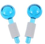 Veentus Facial Ice Globe, Smart Cool Face Roller Ball, Facial Massage Tools for Neck Eye Circle Reduce Puffiness Anti Ageing Wrinkles Soothing Firming Skin 2Pcs Energy Beauty Crystal Ice Roller