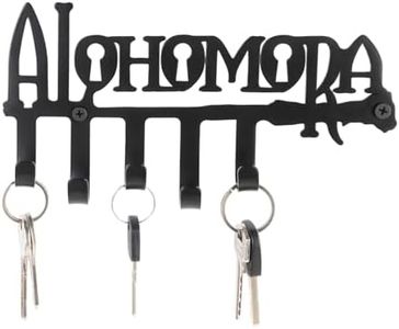 Grupo Erik Colgador llaves pared Harry Potter Alohomora - Cuelga llaves pared negro, 5 ganchos para colgar llaveros Perchero pared | Organizador llaves para Decoración pared, Harry Potter regalos