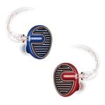 SIMGOT EN700 PRO High Fidelity in-Ear Monitor Headphones with Detachable Cable, Sound Stereo IEM Earphones with Dynamic Balanced Driver, HiFi Earbuds Noise-Isolating Musician Headphones (Red/Blue)