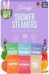 Cleverfy Shower Steamers Aromatherapy - Variety Pack of 6 Shower Bombs with Essential Oils. Self Care Birthday Gifts for Women and Valentines Day Gifts for Her and Him. Purple Set