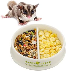 Small Pet Ceramic Food Bowl, Anti-Turning Food and Water Dish for Hedgehog Sugar Glider Guinea Pig Hamster Chipmunk Gerbil Rodent