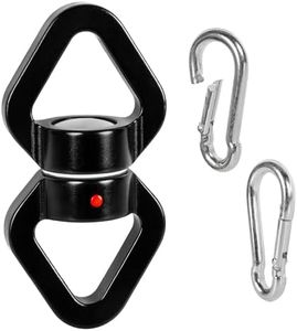 Heavy Duty Swing Swivel 500 lbs Weight Capacity, 360° Rotator with Carabiner for Hammocks, Tree Swings, Aerial Yoga, Climbing, and Outdoor Activities