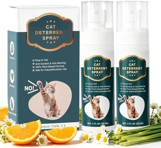 2 Pack Cat Deterrent & Repellent Spray Anti-Scratch Training Aid, 4OZ | Furniture Protector for Sofa, Bed, Kitchen, Courtyard, Indoor & Outdoor Use, Pee Stopper, Plant Extract & Safe