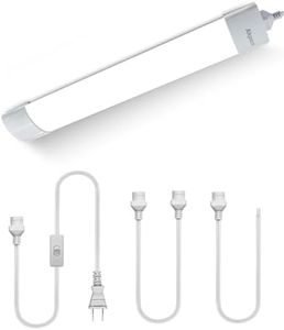 Akpuzd 5000K LED Ceiling Light Fixture with Plug, Under Cabinet Lighting, Linkable LED Light Bar for Kitchen Bathroom Garage Corridor Office Overhead Lighting (1.4FT-1PCS)