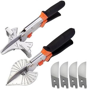 Dekeliy Miter Shears with 22.5 to 135/45 to 135 Degree Adjustable Angle Block for Accurate Angle Cutting of Plastic, Rubber,Wood,Decorative Moldings,PVC,Trim