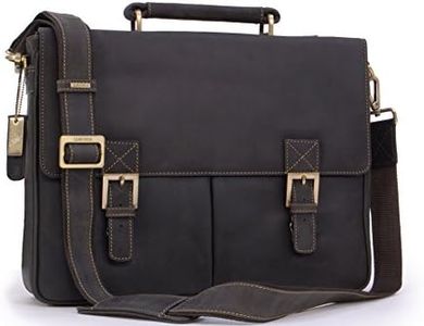 VISCONTI - Vera Pelle - Borsa portadocumenti/Borsa a Tracolla uomo/Borse a Spalla/iPad / A4 Borsa Messenger a Tracolla con una cinghia per Lavoro - 18716 Berlin - OLIO MARRONE