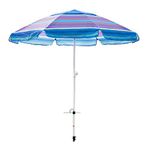 Abba Patio Abba Patio 7 Feet Beach Umbrella with Sand Anchor, Push Button Tilt and Carry Bag, Adjustable Height Fiberglass Rib Patio Umbrella, Multicolor