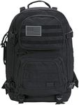 Rockland Military Tactical Laptop Backpack, Black, Large, Military Tactical Laptop Backpack