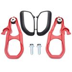 HSPSWIFTER Front Tow Hooks Right & Left with Bushing Compatible with 2019-2024 Ram 1500, OE Part 68272944AB 68272945AB (Red)