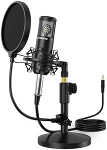 MAONO Condenser Microphone with 25mm Large Diaphragm, Professional Cardioid Studio Condenser Recording Mic with 3.5mm XLR for podcasting, Streaming, Singing, Vocal, Home-Studio (AU-PM325T)