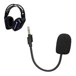 kwmobile Microphone Compatible with Logitech G733 - Replacement Mic for Gaming Headphones - Black