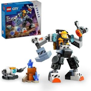 LEGO® City Space Construction Mech 60428 Toy for Kids Aged 6 Plus, Fun Treat for Boys and Girls Who Love Imaginative Play, Includes a Pilot Minifigure and Robot Figure