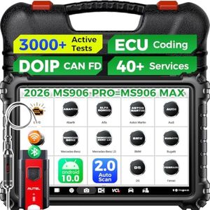 Autel MaxiSYS MS906 PRO Scanner, 2026 MS906PRO Same as MS906MAX, V2.0 Upgraded of MS908S Elite 2 MS906BT MP900BT, DoIP CAN FD, 36+ Service, Bidirectional 3000+ Active Test, VAG Guided