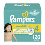 Pampers Swaddlers Disposable Baby Diapers (Size 4) - 120 Count