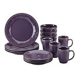 Rachael Ray 16-Piece Cucina Stoneware Dinnerware Set, Lavender/Purple