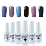 Vishine 6Pcs Soak Off LED UV Gel Nail Polish Varnish Nail Art Starter Kit Beauty Manicure Collection Set C010