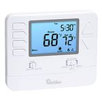 Robertshaw RS9110 Pro Series 5-1-1 Programmable Thermostat, White, 1 Heat / 1 Cool for Single-Stage Systems