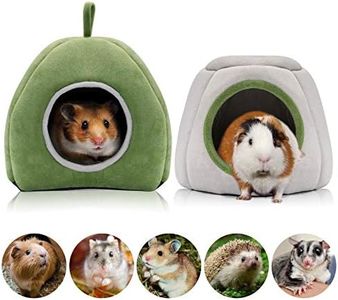 YUEPET Guinea Pig Bed 2 Pack - Washable Cage Accessories Small Animal Hideout for Chinchilla, Hamsters, Hedgehog