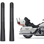 Bingfu Motorcycle Carbon Fiber Antenna Mast Motorcycle Radio Antenna Replacement 2-Pack Compatible with Harley Davidson Motorcycle 1989-2023 Touring Electra Glide Road Glide Tour Ultra Classic