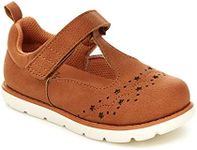 Stride Rite 360 Boy's Girl's Lacey Mary Jane Flat, Tan, 8 UK Child