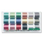 Madeira 40 Clear Box: Metallic: Supertwist: 18 x 200m: Spools, Multi