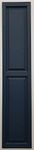 Shutters, Raised Panel Shutters, Standard Raised Panel Exterior Vinyl Window Shutters, Dark Blue, (1 Pair = 2pcs) 12"W x 66"H