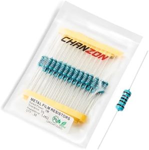 Chanzon 50pcs 1W 1.2KΩ ohm Metal Film Fixed Resistor 0.01 ±1% Tolerance 1.2K R MF Through Hole Resistors Current Limiting Rohs Certificated