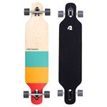 Retrospec Rift Drop-Through Longboard Skateboard Complete | Canadian Maple Wood Cruiser w/Drop-Through Trucks for Commuting, Cruising, Carving & Downhill Riding