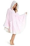 CityComfort Blanket Hoodie, Fleece Warm Poncho with Sleeves, Gifts for Women (Pink)