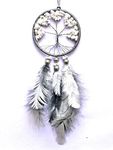 Cuckoo DreamCatchers - Tree of Life Car Hanging - White/Grey