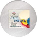 8" Round Cake Dummy 4" High Foam Cake Dummies Polystyrene Circle Dummy for Wedding Birthday Cakes Crafting Modeling Art Project Displays