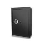 Langger V Biometric Wall Safe, Hidden Fingerprint Security Wall Safe, In Wall Safe Between Standard Wall studs. Size Upgrade (Black - 21"H x 4"D x 13.75"W)