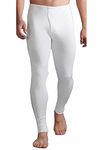 elegance1234 Men's 100% Pure Thick Cotton Soft Underwear Long Johns Thermal Underwear (XXL, White)