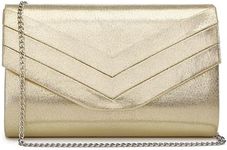 Dasein Women's Evening Bags Formal Party Clutches Wedding Purses Cocktail Prom Handbags (2-Gold)