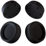 Plemont 4 Pack Rubber Feet for Washing Machine - Anti-Vibration Pads for Steady Spin - Universal Rubber Feet - Easy Installation Stabilizer Disc - Shock Absorbers Disc (Black)